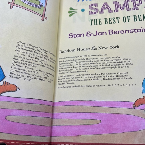 The Berenstain Bears Sampler: The Best of Bear Country Book 1995 - Picture 4 of 4